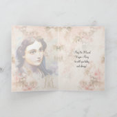 Religiöse Jungfrau Mary Katholic Floral Card Karte (Innenseite)