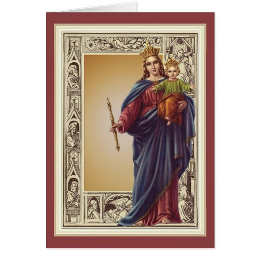 Religiöse Jungfrau Mary Katholic Vintag (Vorne)