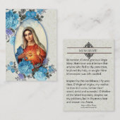 Religiöse Jungfrau Mary Memorare Gebet Heilige Kar Visitenkarte (Vorne/Hinten)