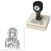 Religiöse Jungfrau Mary Perpetual helfe Jesus Gummistempel (Stempel)