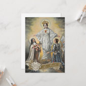 Religiöse Jungfrau Mary St. Therese Joan of Arc Karte (Vorderseite/Rückseite Beispiel)