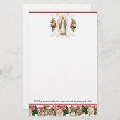 Religiöse Jungfrau Mary Vintag katholisches Gebet (Vorne/Hinten)