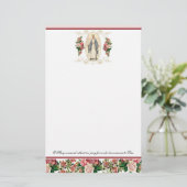 Religiöse Jungfrau Mary Vintag katholisches Gebet (Stehend Vorderseite)