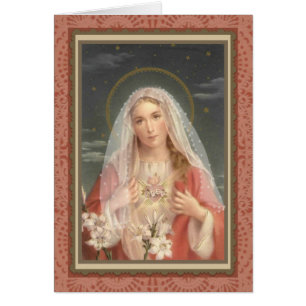 Religiöse Jungfrau Mutter Maria Katholisch Vintage