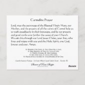 Religiöse Karmeliter Heilige Gemälde Nun Priester Postkarte (Rückseite)