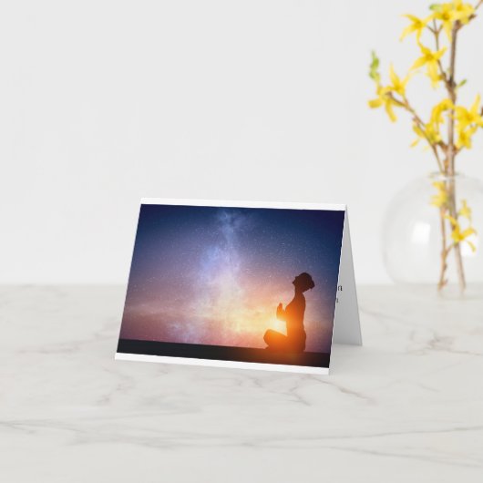 Religiöse Karte (Gelbe Blume)