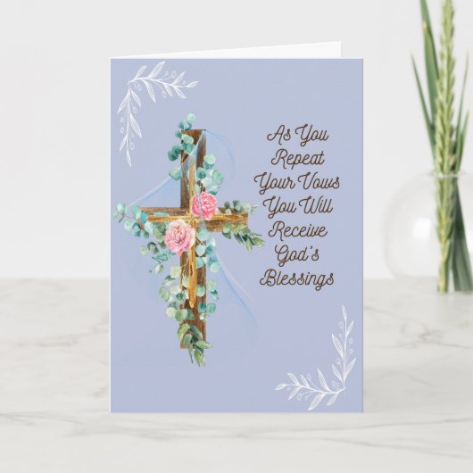 Religiöse Karte für Braut und Bräutigam Hochzeitst (Vorderseite)