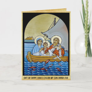 Religiöse Karte, Goldschmuck, beleuchtete Halos Karte