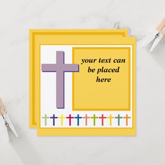 Religiöse Karte mit anpassbarem Text (Vorderseite/Rückseite Beispiel)