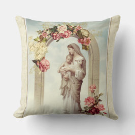 Religiöse Katholisch-Rosen Jungfrau-Marys Jesus Kissen