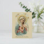 Religiöse katholische Beerdigung Beileid Danke Postkarte (Stehend Vorderseite)