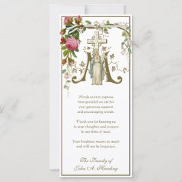 Religiöse katholische Beerdigung Beileid Vielen Da Karte