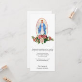 Religiöse katholische Beerdigung Beileid Vielen Da Karte (Vorderseite/Rückseite Beispiel)