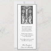 Religiöse katholische Beerdigung Beileid Vielen Da Karte (Vorderseite)