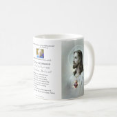 Religiöse katholische Beerdigungsdenkmal Jesus Kaffeetasse (VorderseiteRechts)