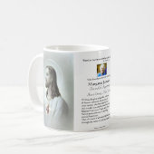 Religiöse katholische Beerdigungsdenkmal Jesus Kaffeetasse (Vorderseite Links)