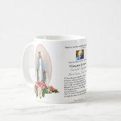 Religiöse katholische Beerdigungsdenkmal Maria Kaffeetasse (Vorderseite Links)