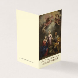 Religiöse katholische Beerdigungskarten Visitenkarten