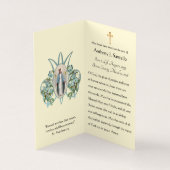 Religiöse katholische Beerdigungskarten Visitenkarten (Innenseite)