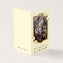 Religiöse katholische Beerdigungskarten Visitenkarten