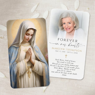 Religiöse katholische Gebetskarte Jungfrau Maria K