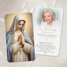 Religiöse katholische Gebetskarte Jungfrau Maria K