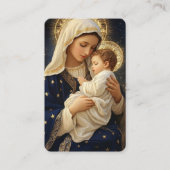 Religiöse katholische Gebetskarte Jungfrau MaryBus Visitenkarte (Vorderseite)