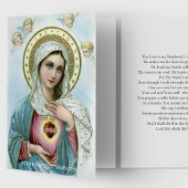 Religiöse katholische Heilige Herz-Maria-Beileid Karte