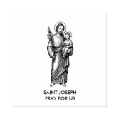 Religiöse katholische Heilige Joseph und Jesus Gummistempel (Prägung)