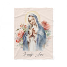 Religiöse katholische Jungfrau Maria mit Rose