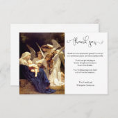 Religiöse katholische Jungfrau Mary Condolence Ang Dankeskarte (Vorne/Hinten)