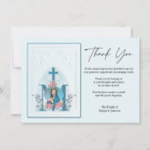 Religiöse katholische Jungfrau Mary Condolence Dankeskarte (Vorderseite)