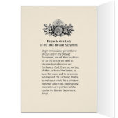 Religiöse katholische Jungfrau Mary Eucharist Gebe (Innen (Links))