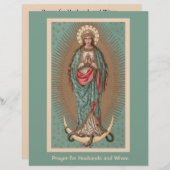 Religiöse katholische Maria Gebete Ehemänner & Ehe (Vorne/Hinten)