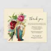 Religiöse katholische Maria Jesus Beileid Danke (Vorne/Hinten)