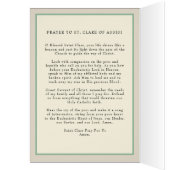 Religiöse katholische Nun St. Clare of Assisi (Innen (Links))