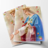 Religiöse katholische Rosaries Beerdigung Danke Karte