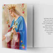 Religiöse katholische Rosaries Beerdigung Danke Karte