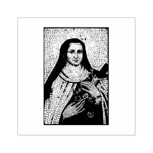 Religiöse katholische St. Therese Karmelitin Nonne Gummistempel