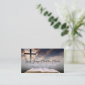 Religiöse Kirche Christentum Religion Pastor Visitenkarte (Stehend Vorderseite)