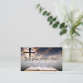 Religiöse Kirche Christentum Religion Pastor Visitenkarte (Stehend Vorderseite)