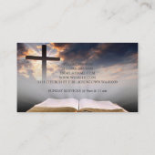 Religiöse Kirche Christentum Religion Pastor Visitenkarte (Rückseite)