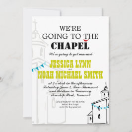 Religiöse Kirche Wir gehen zur Kapellhochzeit Einladung