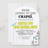 Religiöse Kirche Wir gehen zur Kapellhochzeit Einladung (Vorderseite)