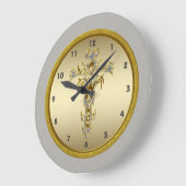 Religiöse Kreuzmauer Große Wanduhr (Winkel)