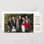 Religiöse Krippe Foto Weihnachtskarte KJV Verse Ankündigung (Vorne/Hinten)