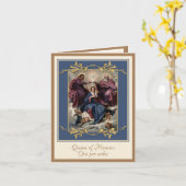 Religiöse Krönung der Jungfrau Dreifaltigkeit Karte (Gelbe Blume)