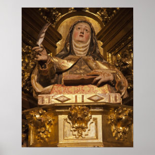 Religiöse Kunst, die Santa Teresa darstellt Poster