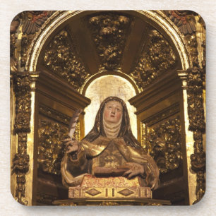 Religiöse Kunst, die Santa Teresa darstellt Untersetzer