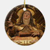 Religiöse Kunst, die Santa Teresa repräsentiert Keramikornament (Hinten)